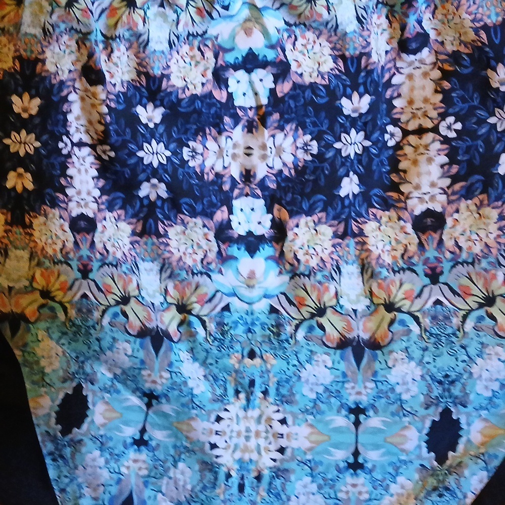 Colorful Zip Up Bomber Style Jacket Size M - Picture 5 of 7
